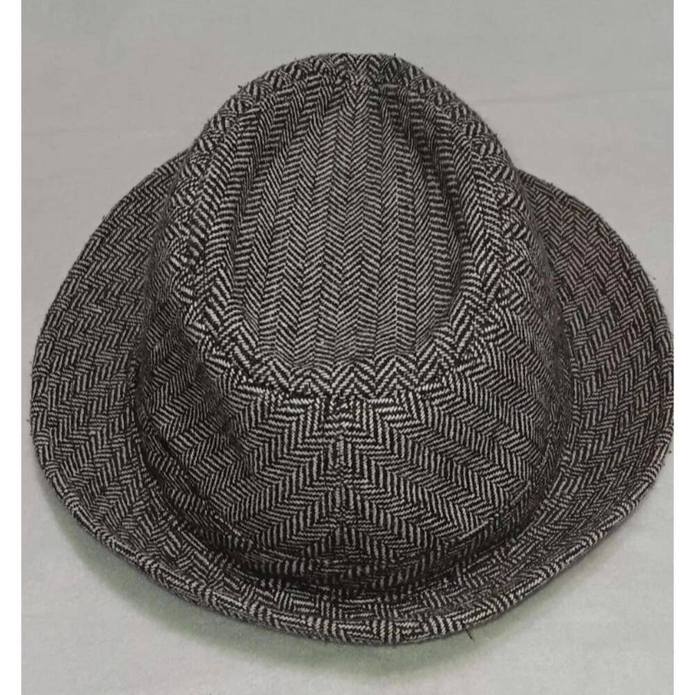 Magid Hats Fedora Grey And Black Stripes 100% Polyester - Picture 3 of 6